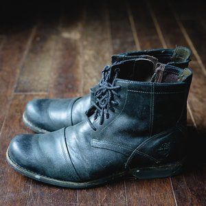 Timberland Men's Earthkeepers 6" Zip Boot Premium Boot, Burnished Black, Size 9